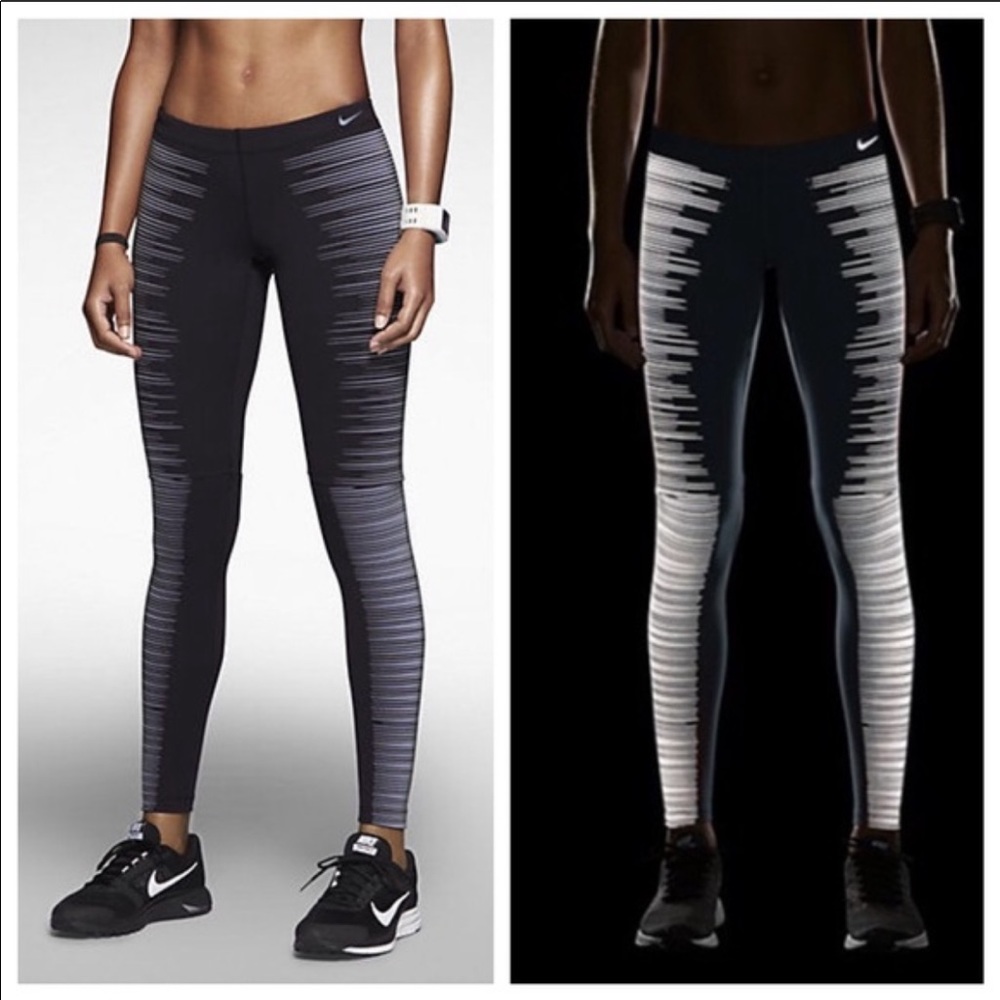 Rare Nike Flash Reflective Dri-Fit Tights!
